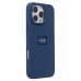 Чехол-накладка для Apple iPhone 16 Pro Max (темно-синий) ORG Silicone Case SafeMag с анимацией