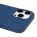 Чехол-накладка для Apple iPhone 16 Pro Max (темно-синий) ORG Silicone Case SafeMag с анимацией