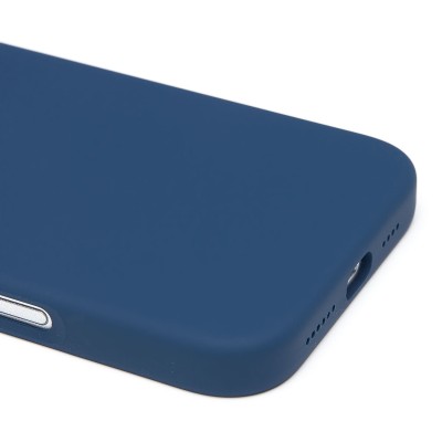 Чехол-накладка для Apple iPhone 16 Pro Max (темно-синий) ORG Silicone Case SafeMag с анимацией