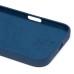 Чехол-накладка для Apple iPhone 16 Pro Max (темно-синий) ORG Silicone Case SafeMag с анимацией