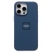 Чехол-накладка для Apple iPhone 16 Pro Max (джинсовый синий) ORG Silicone Case SafeMag с анимацией