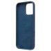 Чехол-накладка для Apple iPhone 16 Pro Max (джинсовый синий) ORG Silicone Case SafeMag с анимацией