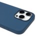 Чехол-накладка для Apple iPhone 16 Pro Max (джинсовый синий) ORG Silicone Case SafeMag с анимацией