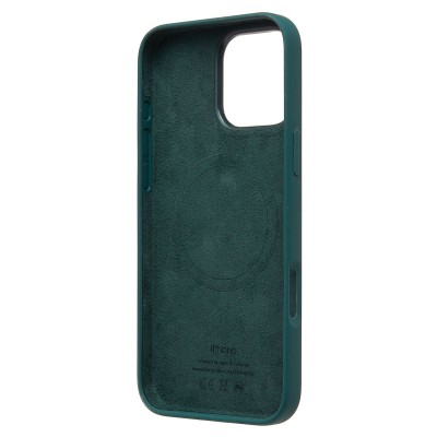 Чехол-накладка для Apple iPhone 16 Pro Max (озерный зеленый) ORG Silicone Case SafeMag с анимацией