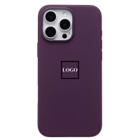 Чехол-накладка для Apple iPhone 16 Pro Max (сливовый) ORG Silicone Case SafeMag с анимацией
