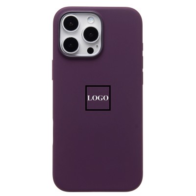 Чехол-накладка для Apple iPhone 16 Pro Max (сливовый) ORG Silicone Case SafeMag с анимацией