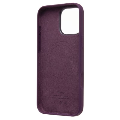 Чехол-накладка для Apple iPhone 16 Pro Max (сливовый) ORG Silicone Case SafeMag с анимацией