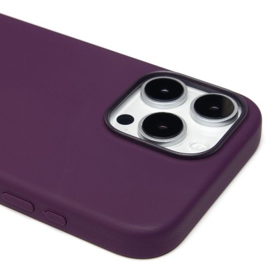 Чехол-накладка для Apple iPhone 16 Pro Max (сливовый) ORG Silicone Case SafeMag с анимацией