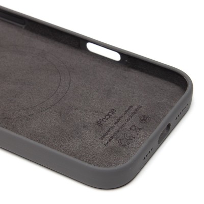 Чехол-накладка для Apple iPhone 16 Pro Max (каменный серый) ORG Silicone Case SafeMag с анимацией