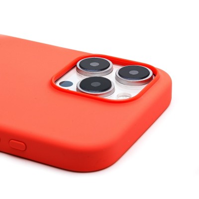 Чехол-накладка для Apple iPhone 16 Pro Max (мандариновый) ORG Silicone Case SafeMag с анимацией