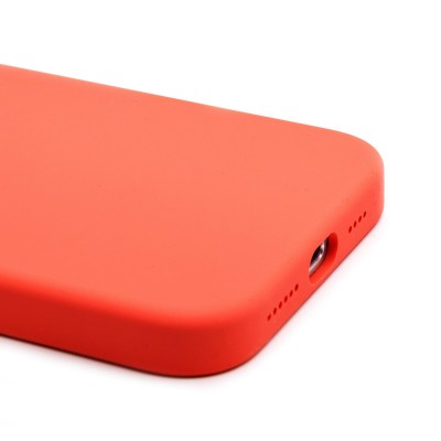 Чехол-накладка для Apple iPhone 16 Pro Max (мандариновый) ORG Silicone Case SafeMag с анимацией