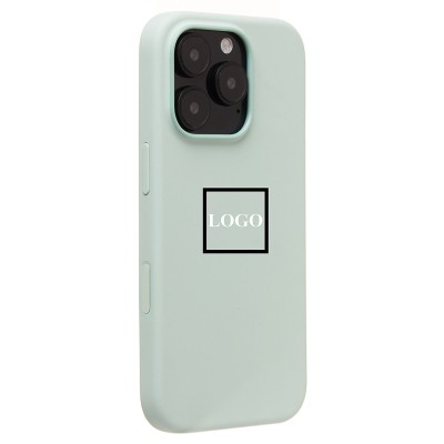 Чехол-накладка для Apple iPhone 16 Pro (аквамарин) ORG Silicone Case SafeMag с анимацией