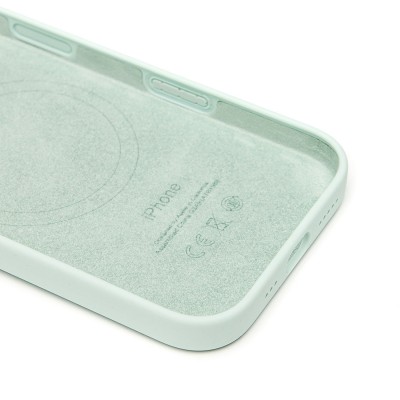 Чехол-накладка для Apple iPhone 16 Pro (аквамарин) ORG Silicone Case SafeMag с анимацией