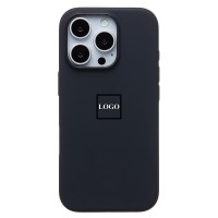 Чехол-накладка для Apple iPhone 16 Pro (черный) ORG Silicone Case SafeMag с анимацией