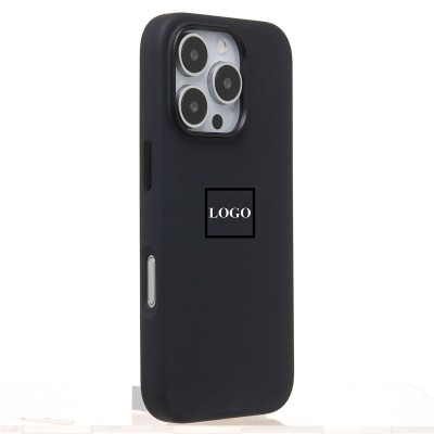 Чехол-накладка для Apple iPhone 16 Pro (черный) ORG Silicone Case SafeMag с анимацией