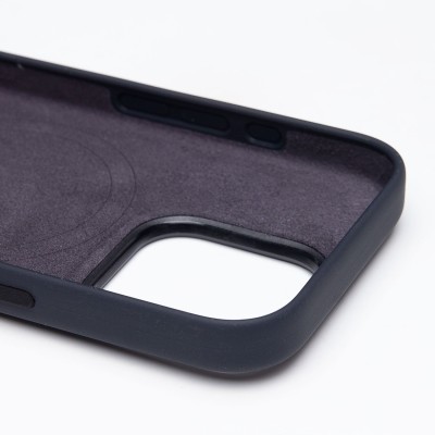 Чехол-накладка для Apple iPhone 16 Pro (черный) ORG Silicone Case SafeMag с анимацией