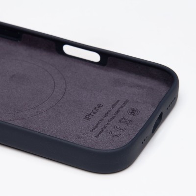 Чехол-накладка для Apple iPhone 16 Pro (черный) ORG Silicone Case SafeMag с анимацией