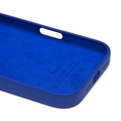 Чехол-накладка для Apple iPhone 16 Pro (бриллиантовый синий) ORG Silicone Case SafeMag с анимацией