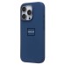 Чехол-накладка для Apple iPhone 16 Pro (темно-синий) ORG Silicone Case SafeMag с анимацией