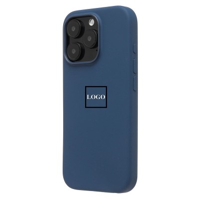Чехол-накладка для Apple iPhone 16 Pro (джинсовый синий) ORG Silicone Case SafeMag с анимацией