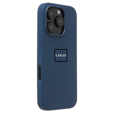 Чехол-накладка для Apple iPhone 16 Pro (джинсовый синий) ORG Silicone Case SafeMag с анимацией