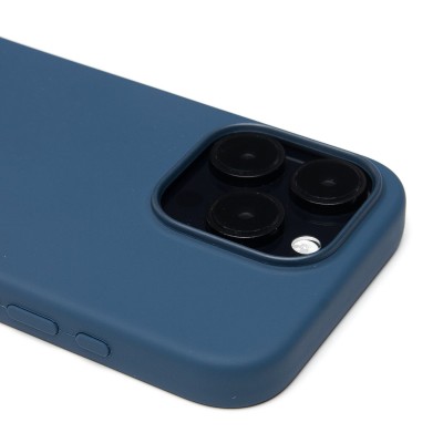 Чехол-накладка для Apple iPhone 16 Pro (джинсовый синий) ORG Silicone Case SafeMag с анимацией