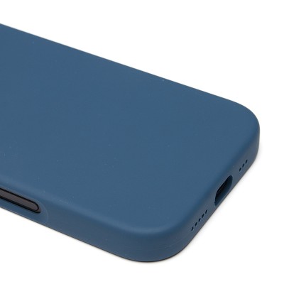 Чехол-накладка для Apple iPhone 16 Pro (джинсовый синий) ORG Silicone Case SafeMag с анимацией