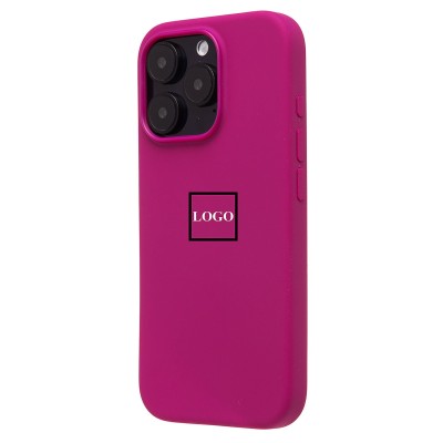 Чехол-накладка для Apple iPhone 16 Pro (фуксия) ORG Silicone Case SafeMag с анимацией