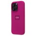 Чехол-накладка для Apple iPhone 16 Pro (фуксия) ORG Silicone Case SafeMag с анимацией