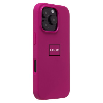 Чехол-накладка для Apple iPhone 16 Pro (фуксия) ORG Silicone Case SafeMag с анимацией