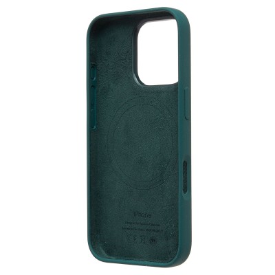 Чехол-накладка для Apple iPhone 16 Pro (озерный зеленый) ORG Silicone Case SafeMag с анимацией