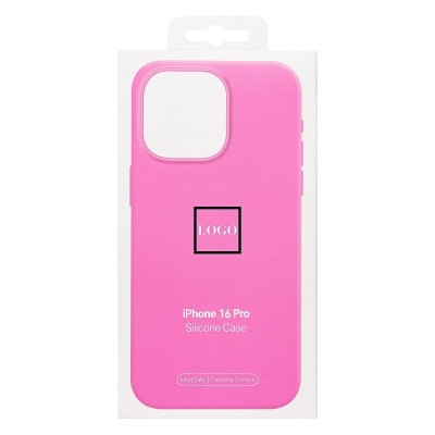 Чехол-накладка для Apple iPhone 16 Pro (цвет пиона) ORG Silicone Case SafeMag с анимацией
