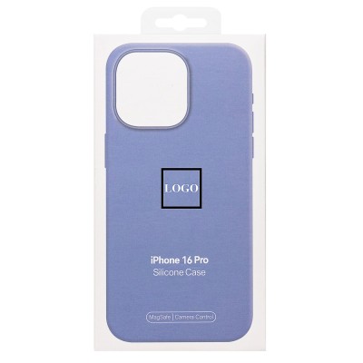 Чехол-накладка для Apple iPhone 16 Pro (барвиночный) ORG Silicone Case SafeMag с анимацией
