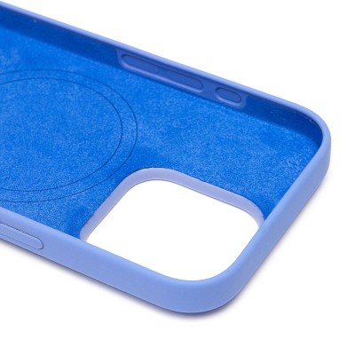 Чехол-накладка для Apple iPhone 16 Pro (барвиночный) ORG Silicone Case SafeMag с анимацией