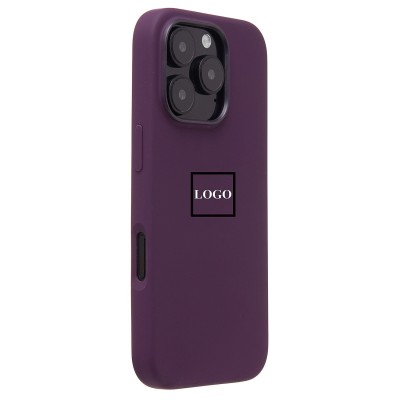 Чехол-накладка для Apple iPhone 16 Pro (сливовый) ORG Silicone Case SafeMag с анимацией