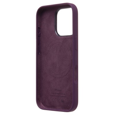 Чехол-накладка для Apple iPhone 16 Pro (сливовый) ORG Silicone Case SafeMag с анимацией