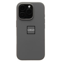 Чехол-накладка для Apple iPhone 16 Pro (каменный серый) ORG Silicone Case SafeMag с анимацией
