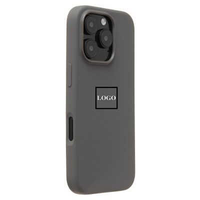 Чехол-накладка для Apple iPhone 16 Pro (каменный серый) ORG Silicone Case SafeMag с анимацией