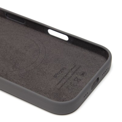 Чехол-накладка для Apple iPhone 16 Pro (каменный серый) ORG Silicone Case SafeMag с анимацией