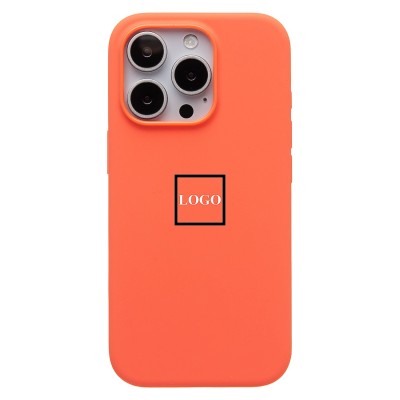Чехол-накладка для Apple iPhone 16 Pro (мандариновый) ORG Silicone Case SafeMag с анимацией