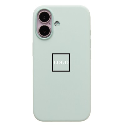 Чехол-накладка для Apple iPhone 16 (аквамарин) ORG Silicone Case SafeMag с анимацией