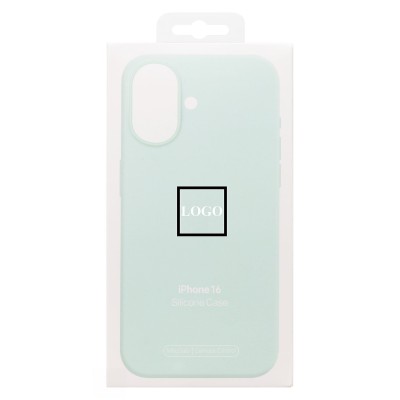 Чехол-накладка для Apple iPhone 16 (аквамарин) ORG Silicone Case SafeMag с анимацией
