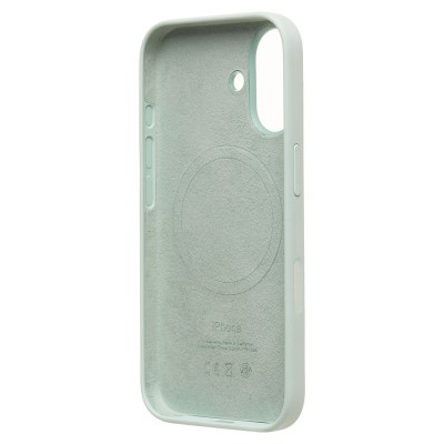 Чехол-накладка для Apple iPhone 16 (аквамарин) ORG Silicone Case SafeMag с анимацией