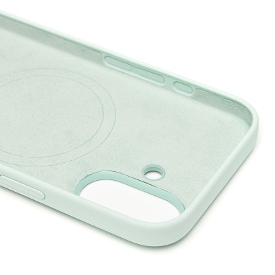 Чехол-накладка для Apple iPhone 16 (аквамарин) ORG Silicone Case SafeMag с анимацией