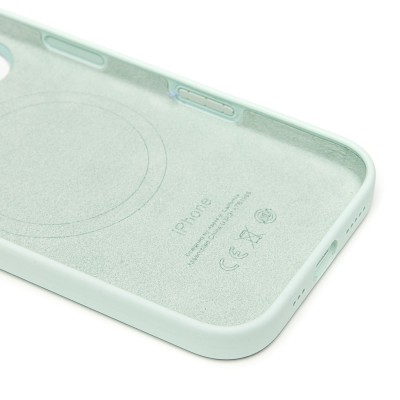 Чехол-накладка для Apple iPhone 16 (аквамарин) ORG Silicone Case SafeMag с анимацией