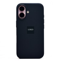 Чехол-накладка для Apple iPhone 16 (черный) ORG Silicone Case SafeMag с анимацией