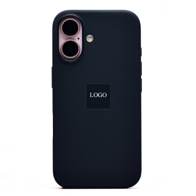 Чехол-накладка для Apple iPhone 16 (черный) ORG Silicone Case SafeMag с анимацией