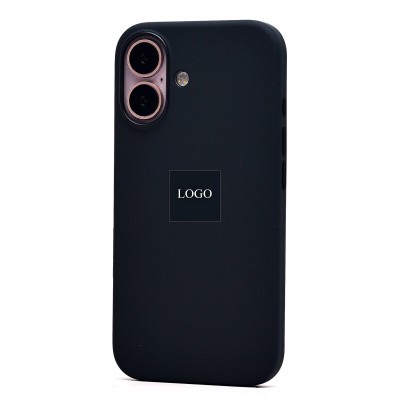Чехол-накладка для Apple iPhone 16 (черный) ORG Silicone Case SafeMag с анимацией