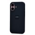 Чехол-накладка для Apple iPhone 16 (черный) ORG Silicone Case SafeMag с анимацией