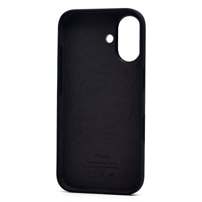 Чехол-накладка для Apple iPhone 16 (черный) ORG Silicone Case SafeMag с анимацией